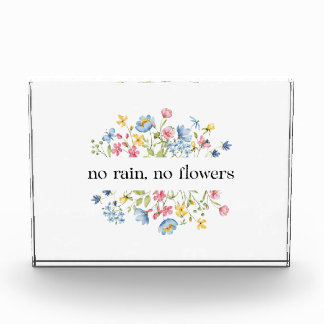 Bloc Photo Pas de pluie, pas de fleurs |