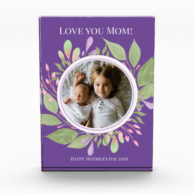 Bloc Photo Pastel Wreath - Fête des mères Photo (Devant)