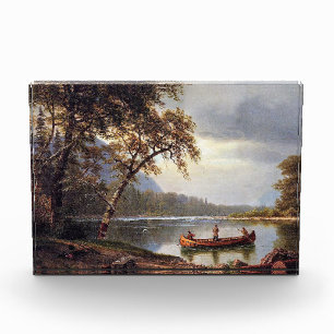 Bloc Photo Pêche saumon sur le Cascapediac Albert Bierstadt