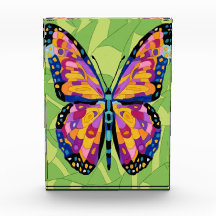 Peinture de papillon abstrait