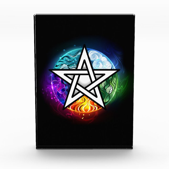Bloc Photo pentagramme du Wiccan (Devant)