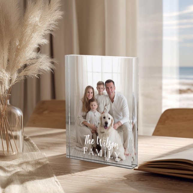 Bloc Photo Personalized Name Family Photo (Créateur téléchargé)