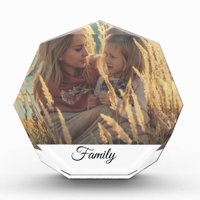 Bloc Photo personnalisé ajouter votre photo de noël personnal (Devant)