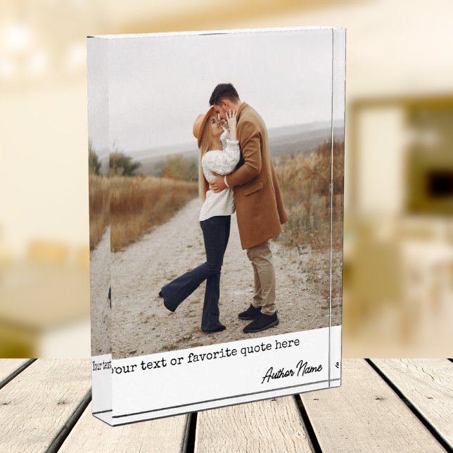 Bloc Photo Personnalisé Cadeau pour Nouveaux Marié (Créateur téléchargé)