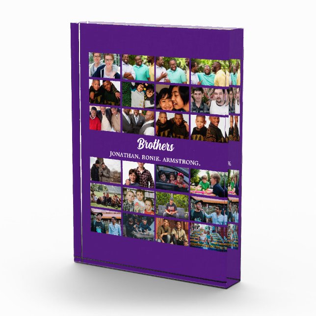 Bloc Photo Personnalisé Meilleurs Amis Forever Brothers Photo (Droite)