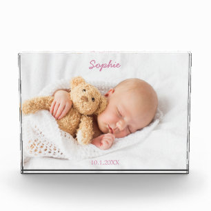 Bloc photo personnalisé moderne pour bébé