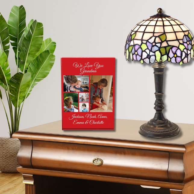 Bloc Photo Personnalisé Nous Vous Aimons Grand-mère | Photo R (Créateur téléchargé)