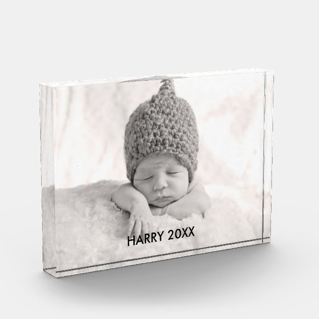 Bloc photo personnalisé | Superposition de texte n (Gauche)