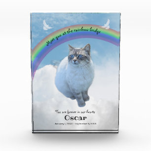 Bloc Photo Pet Memorial Keepsaké Rainbow Bridge