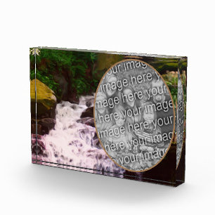 Bloc Photo Petite cascade de bois Peinture Ajouter votre