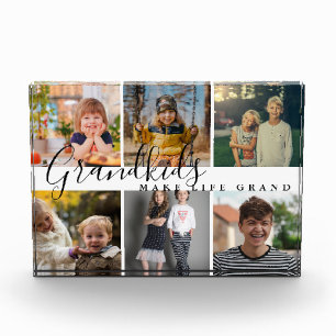 Bloc Photo Petits-Enfants Font Vie Grand 6 Cadeau Photo Pour