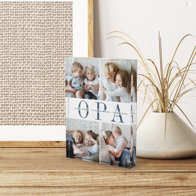 Bloc Photo Petits-enfants Opa personnalisés (Créateur téléchargé)