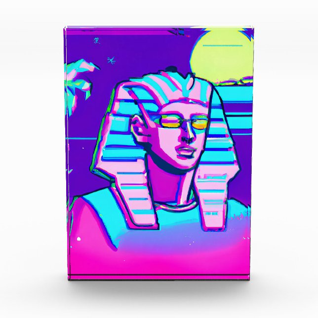 Bloc Photo Pharaon Synthwave (Devant)
