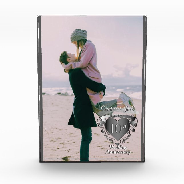 Bloc Photo Photo 10ème, 20ème, 25ème, Anniversaire Mariage 3D (Devant)