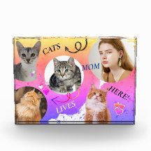 Photo Block - Chats Maman vit ici