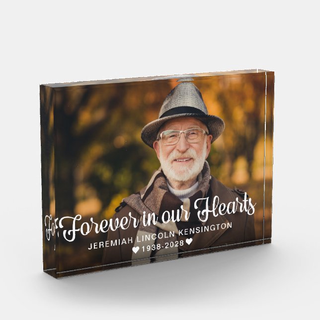 Bloc Photo Photo commémorative pour toujours dans nos coeurs (Gauche)