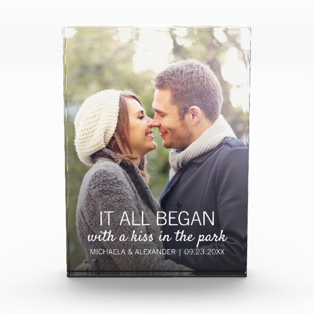 Bloc Photo Photo Couples Où Tout A Commencé Personnalisé (Devant)