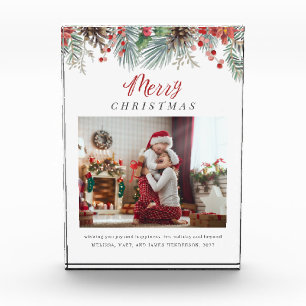 Bloc Photo Photo de famille Joyeux écran de Noël