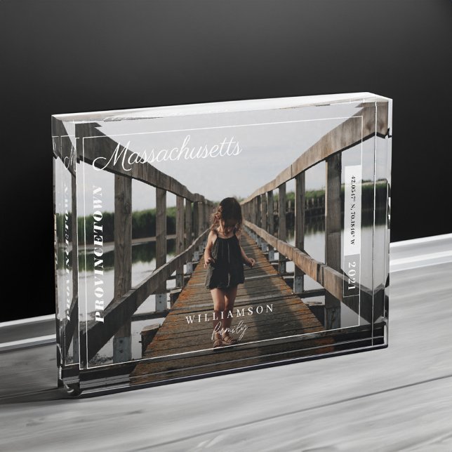 Bloc Photo Photo de famille Moderne Editorial Voyage Keepsaké (Family Photo Modern Editorial Travel Keepsake)