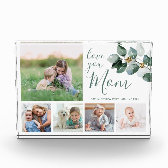 Bloc Photo Photo de la famille mère Collage aquarelle Eucalyp (Devant)