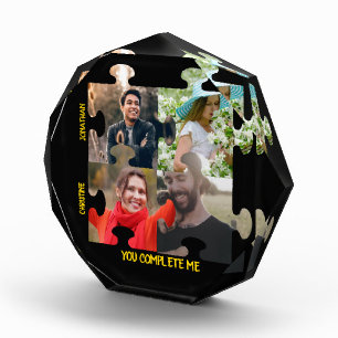 Bloc Photo Photo de pièce de puzzle personnalisée Vous me com
