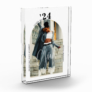 Bloc Photo Photo de script moderne 2024 Graduation minimalist