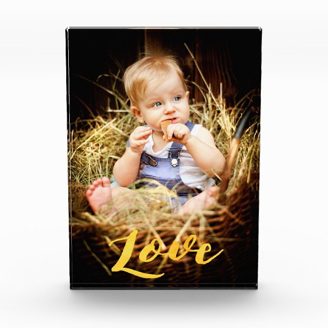 Bloc Photo Photo famille enfant amour script (Devant)