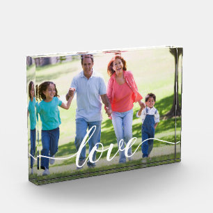 Bloc Photo Photo grand-parents personnalisée Love Script