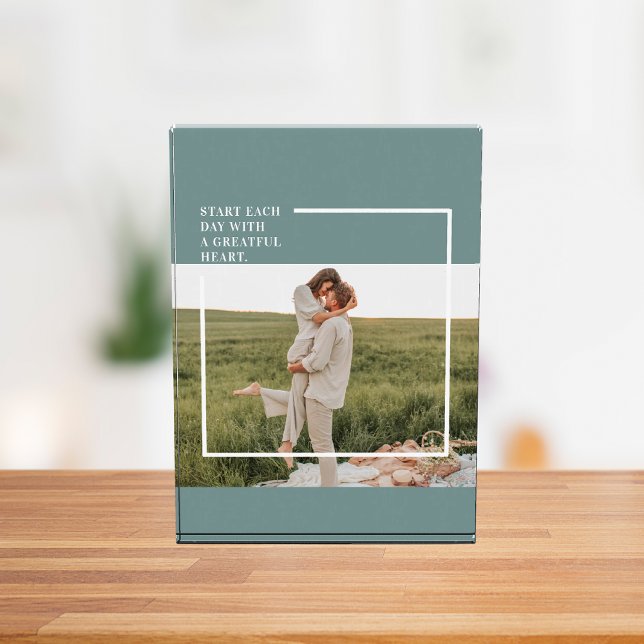 Bloc Photo Photo moderne Green Famille Jolie Cadeau (Créateur téléchargé)