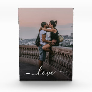 Bloc Photo Photo personnalisé d'amoureux et citation d'amour
