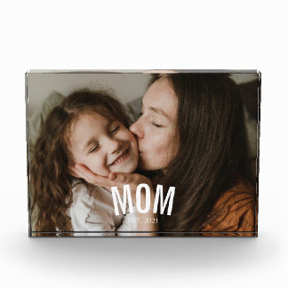 Bloc Photo Photo personnalisée de maman moderne minimaliste é