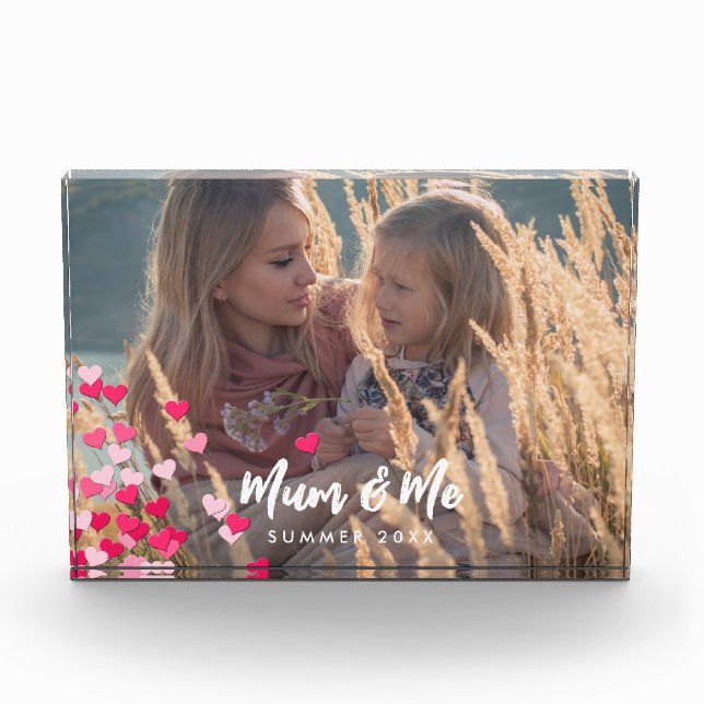 Bloc Photo Photo Personnalisée Écriture Moderne Écrits Éparpi (Devant)