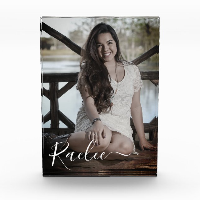 Bloc Photo Photo personnalisée Nom personnalisé Elegant Keeps (Devant)