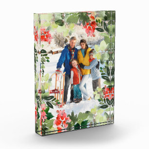 Bloc Photo Photo personnalisée Watercolor Cadre de vacances B