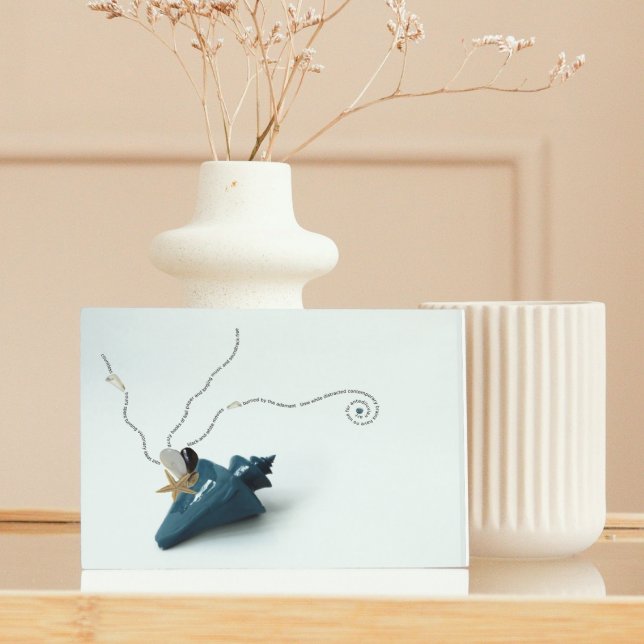 Bloc Photo Poème éphémère unique art contemporain moderne (Créateur téléchargé)