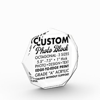Bloc Photo Poids photo octogonal petit personnalisé