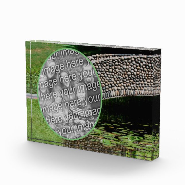 Bloc Photo Pont de pierre Lilypads Nature Ajouter Votre Propr (Droite)