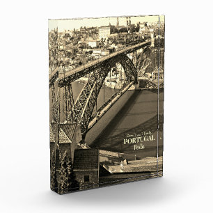 Bloc Photo Pont Porto au-dessus du fleuve Douro, Portugal, sé