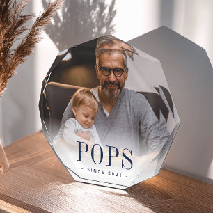 Bloc Photo Pops Grandpa Année Établie