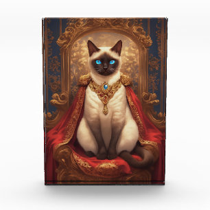 Bloc Photo Portrait de chat siamois royal majestueux