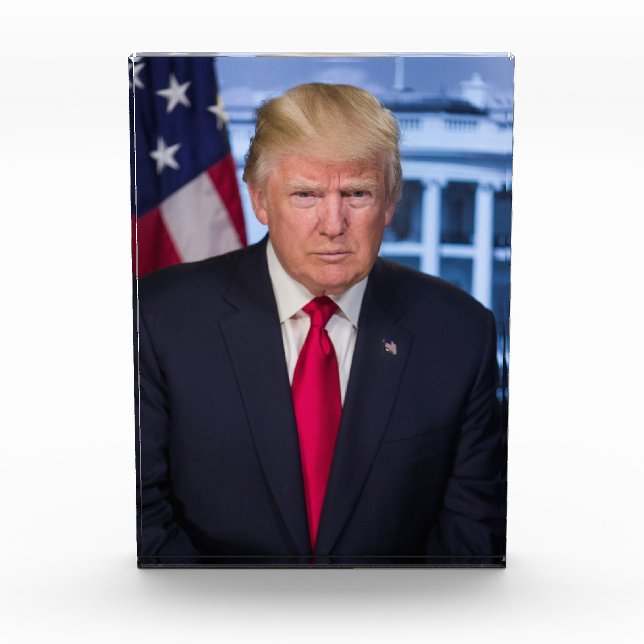 Bloc Photo Portrait officiel de Donald Trump (Devant)