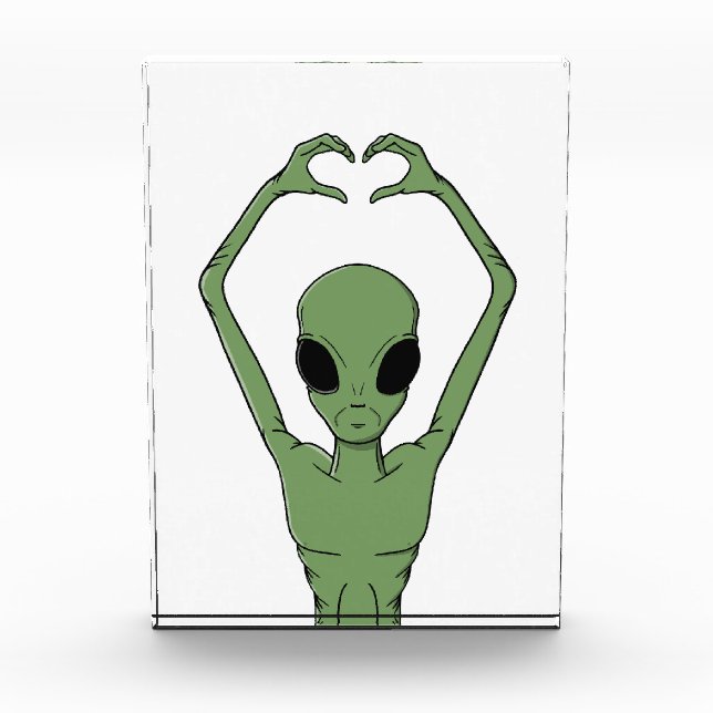 Bloc Photo Pose du cœur extraterrestre (Devant)