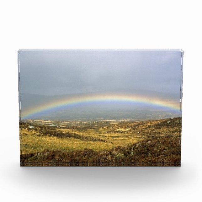 Bloc Photo Poster de carte postale Rainbow Rannoch Moor Scotl (Devant)