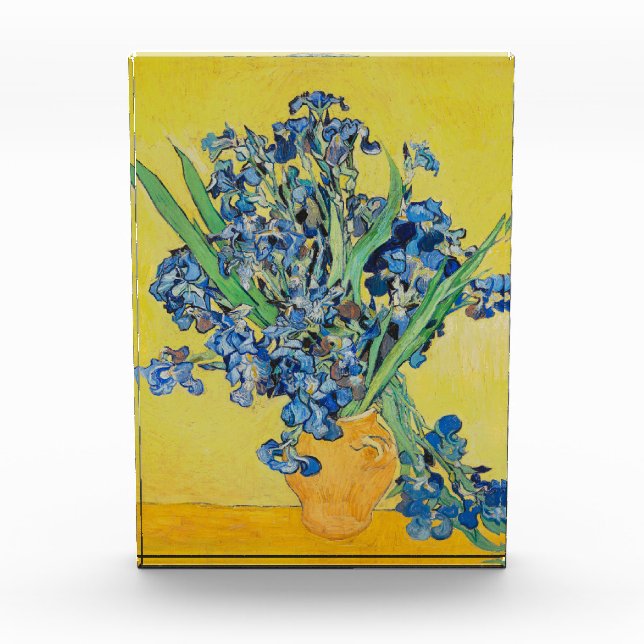 Bloc Photo Poster d'Irises Vincent van Gogh (Devant)