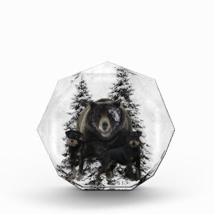 Bloc Photo Poster Tapisserie Jagdterrier Acrylique Triptyque