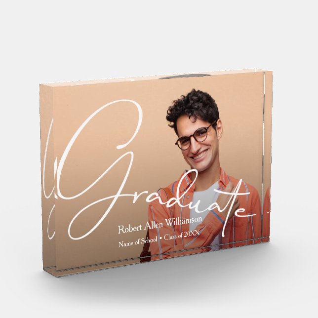 Bloc photo pour diplômés de script moderne (Gauche)