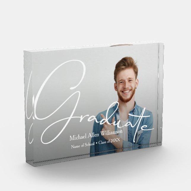 Bloc photo pour diplômés de script moderne (Gauche)