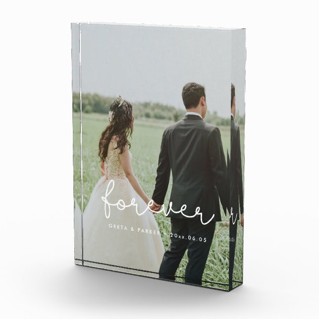 Bloc Photo Pour toujours mignon mariage lunatique (Droite)