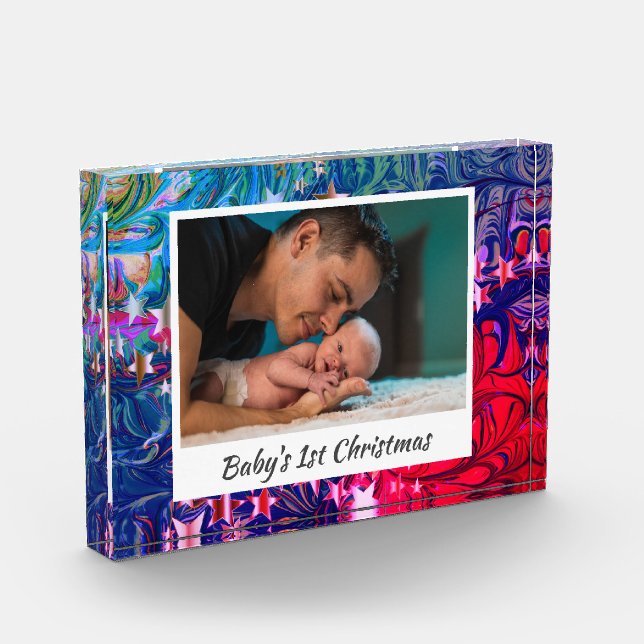 Bloc Photo PREMIER NOËL Abstrait Bébé (Gauche)