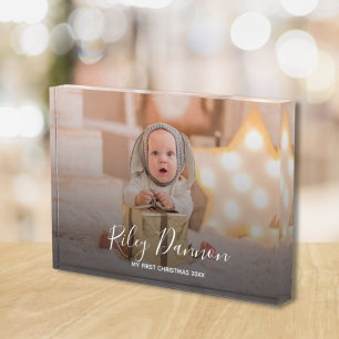 Bloc Photo Premier Noël du bébé